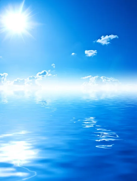 Beutyful vody a nebe — Stock fotografie