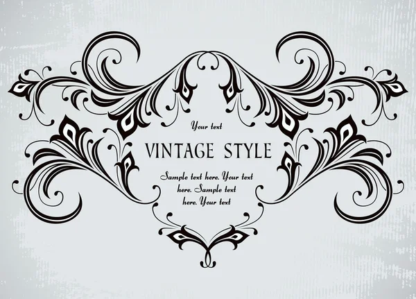 Gyönyörű vintage képkeret — Stock Vector