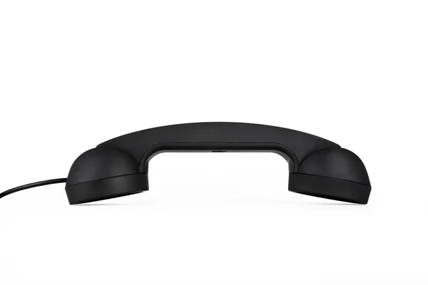 흰색 절연 검은 전화 관 — 스톡 사진