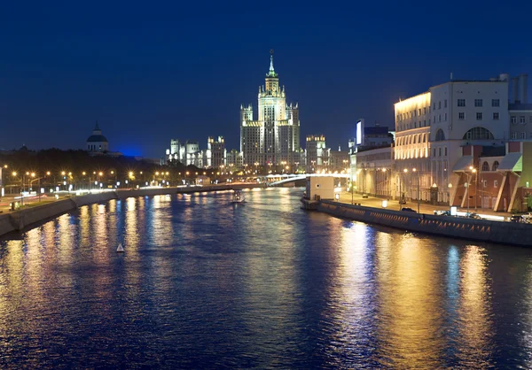 夜のモスクワ — ストック写真