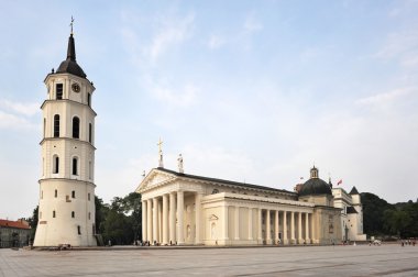 Cathedral Square in Vilnius clipart