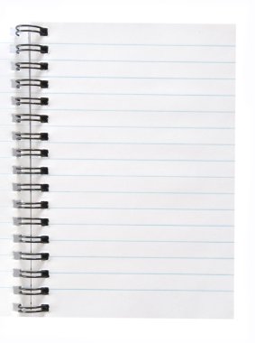 Blank spiral notepad clipart