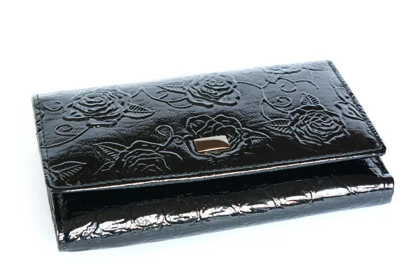 Black purse — Stock Photo, Image