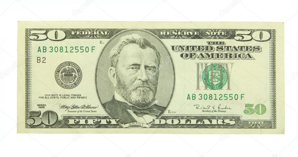 fifty dollar bill front