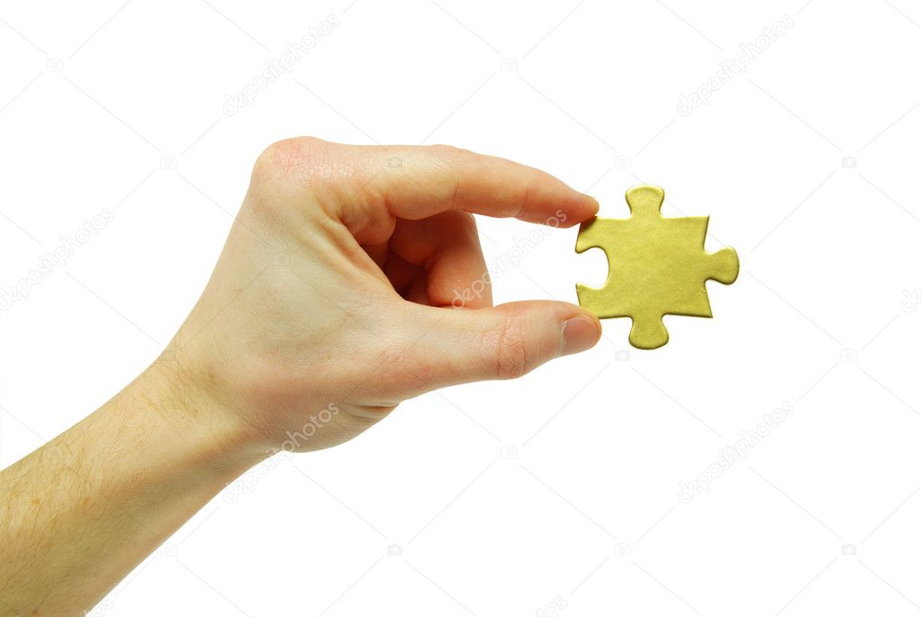Puzzle in hand