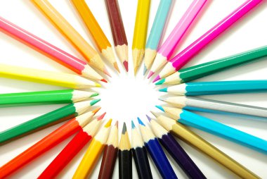 Coloured pencils clipart