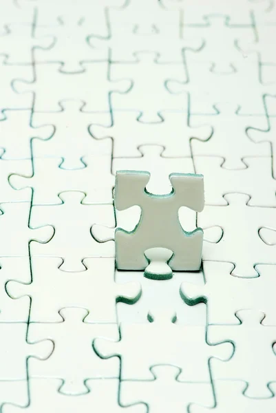 Rejtvények fehér화이트 퍼즐 — Stock Fotó