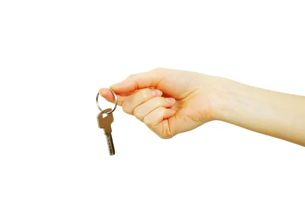 La mano sostiene una llave —  Fotos de Stock