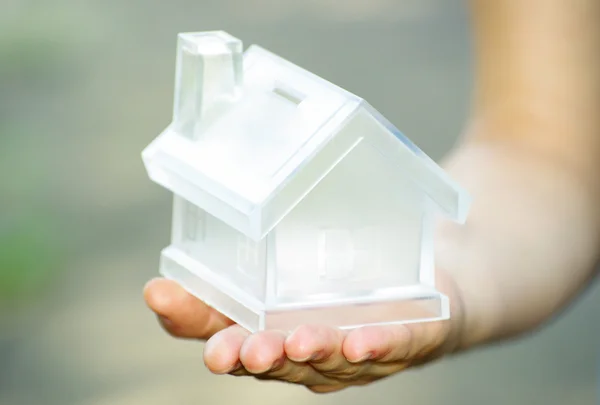 House in hand — Stock Photo, Image