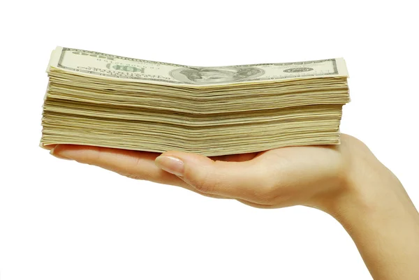Money in hand Royalty Free Stock Photos