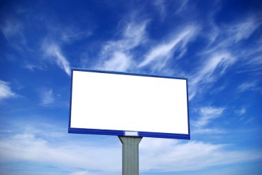 Billboard on sky clipart