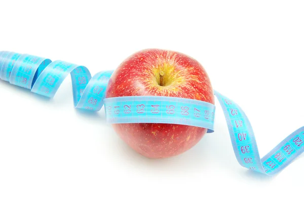 Pomme et ruban à mesurer — Photo