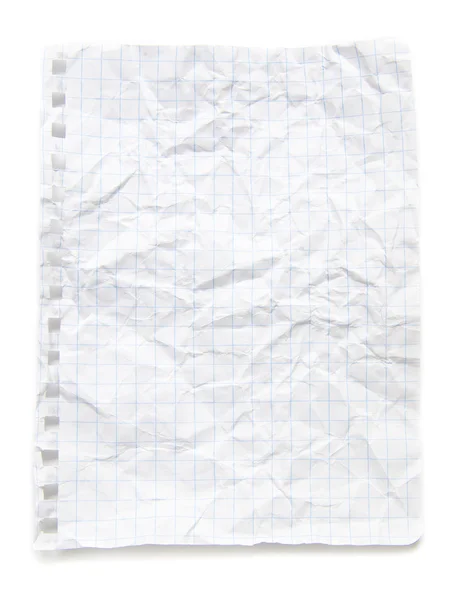 Sheet from notebook — Stock Photo, Image