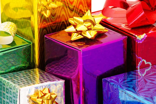 Christmas box gifts — Stock Photo, Image