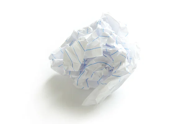 Boule de papier froissée — Photo
