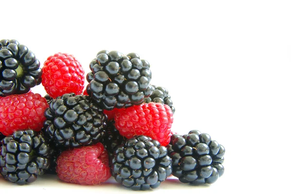 Blackberry and raspberry Royalty Free Stock Images
