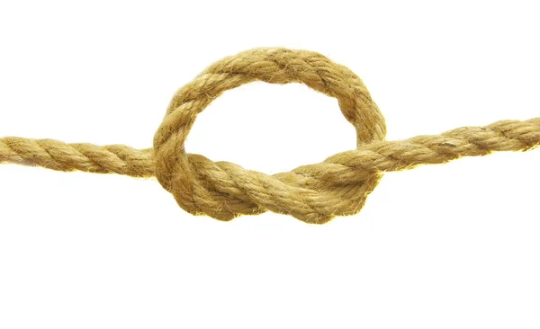 Rope with a knot — Stock Photo, Image