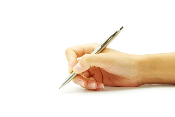 Pen in hand Royalty Free Stock Photos