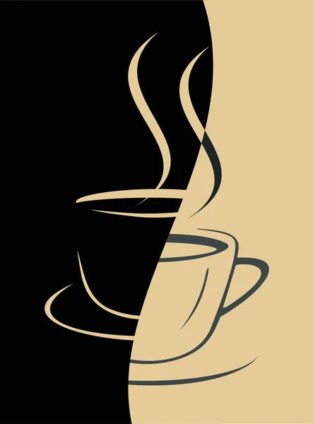 Чашка кофе - векторное изображение — стоковый вектор