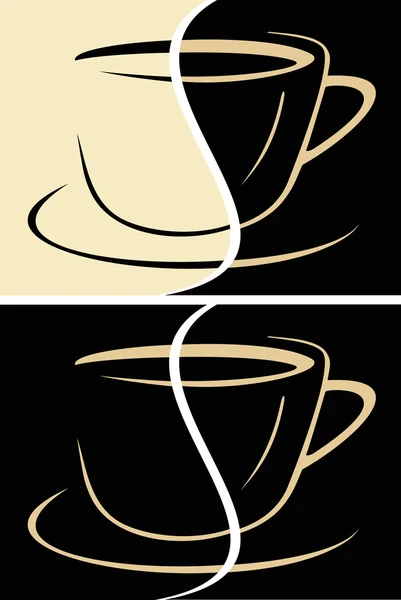 Taza de café con leche — Archivo Imágenes Vectoriales