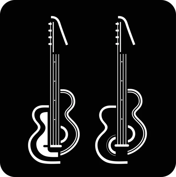 Moderní elektrická kytara — Stockový vektor