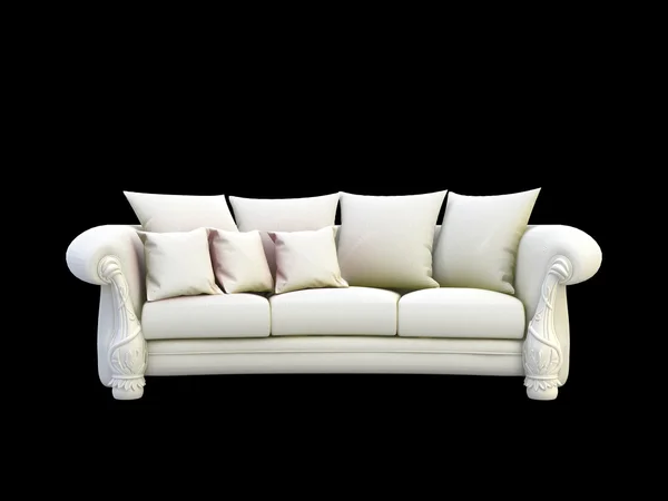 Gray 3d sofa — Stock Photo, Image