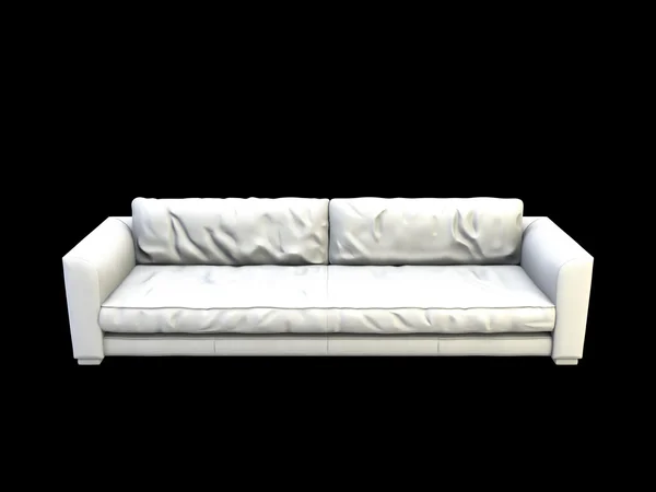 3d диван-сірий — стокове фото