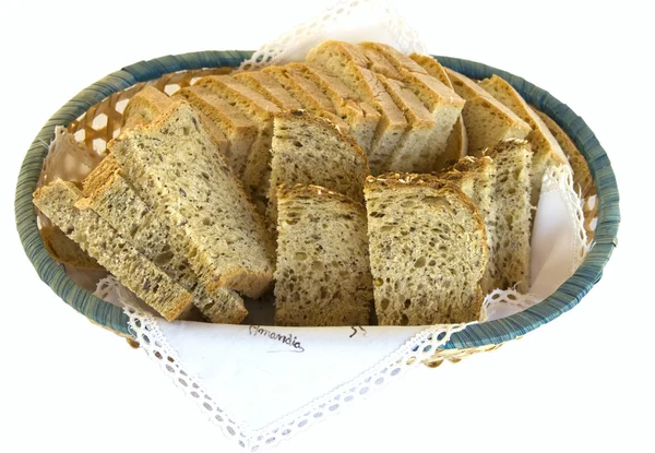 Das Brot auf dem Teller — Stockfoto