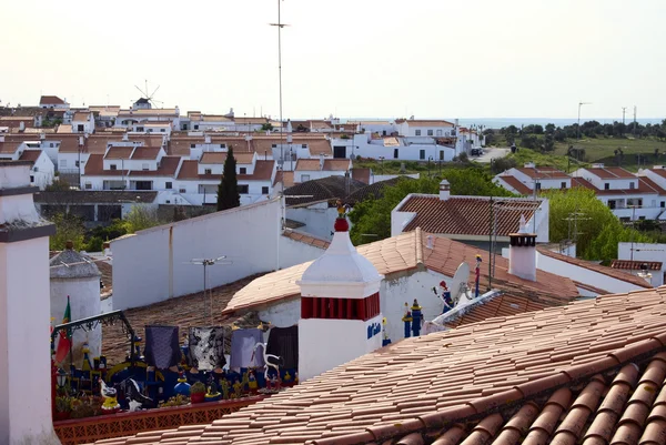 Daken in stad van portugal — Stockfoto