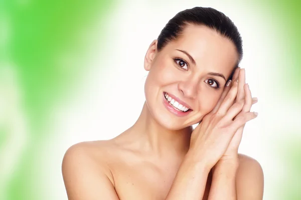 Perfect skin and a smile Stock Picture