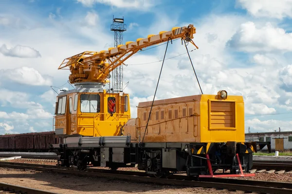 stock image Railway maintenance train