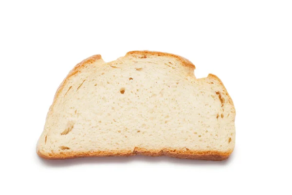 Bit bröd isolerade över vit bakgrund — 图库照片