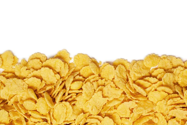 Cornflakes achtergrond met kopie ruimte — Stockfoto
