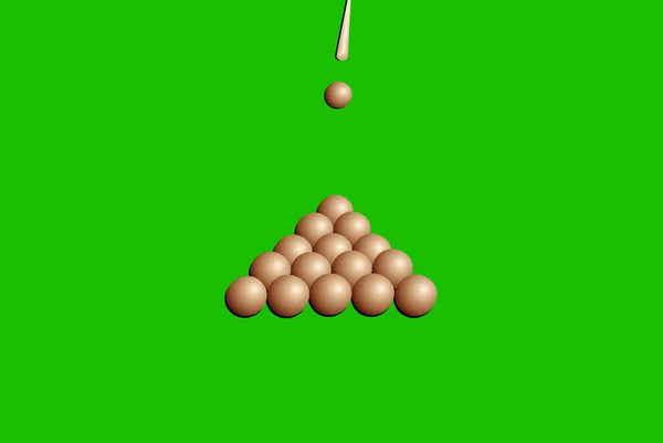 Sphères de billard — Image vectorielle