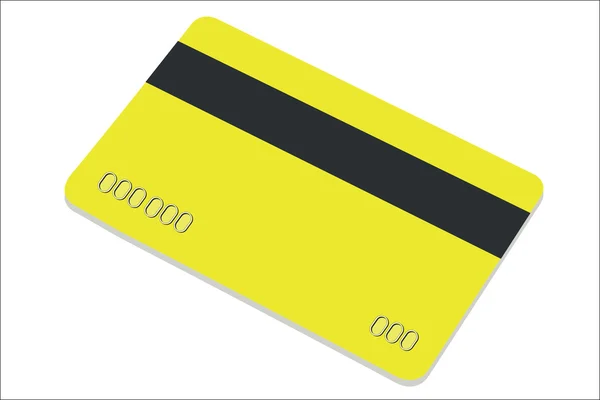 Yellow credit card — Stock Photo, Image