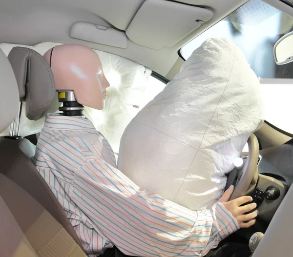 Mannequin in a car — Stock Photo, Image