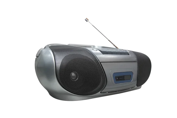 Портативный магнитофон с CD / MP3 плеером — стоковое фото