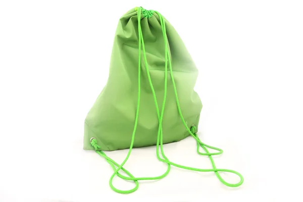 Bilden av gröna kvinnliga ryggsäck — Stock fotografie