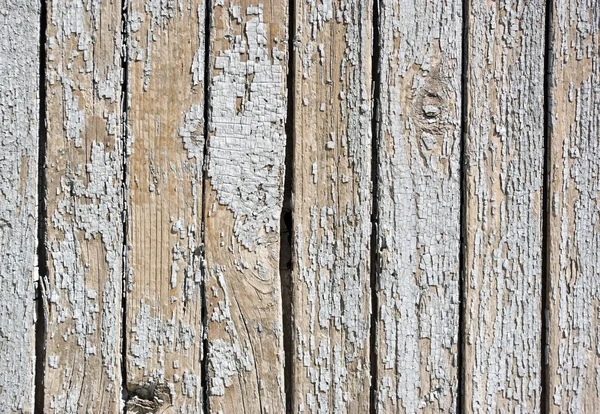 Um fundo de madeira pintada de branco resistido — Fotografia de Stock