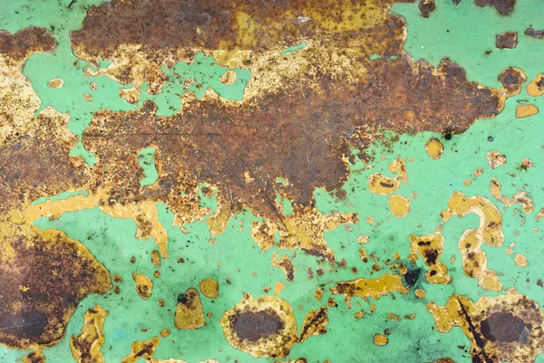 Textuur van roestig geschilderde metal — Stockfoto