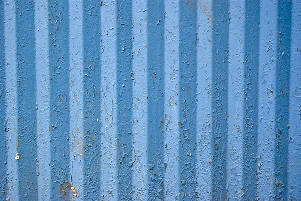 Ribbed surface of the painted metal plate — Stock Photo, Image