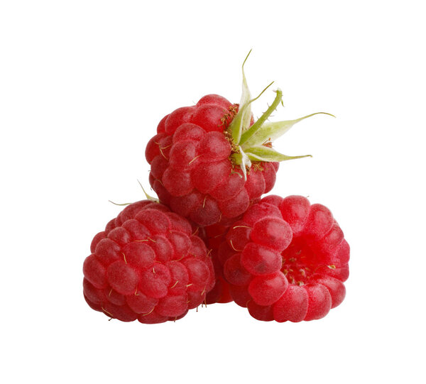 Raspberry isolated on the white