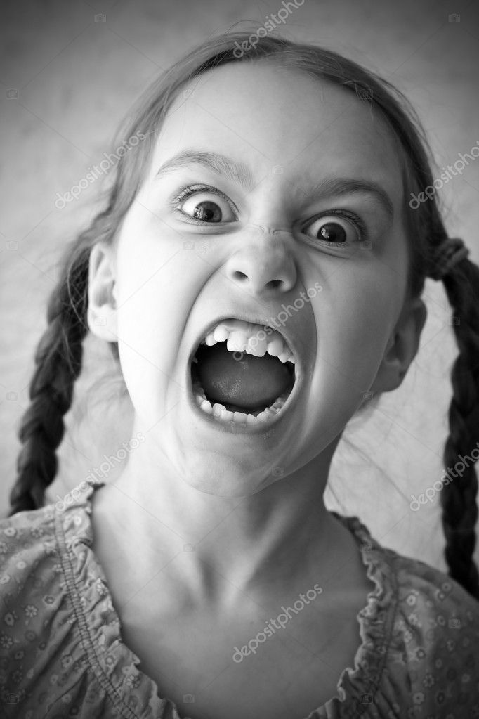 Screaming girl Stock Photo by ©anelina 3353042