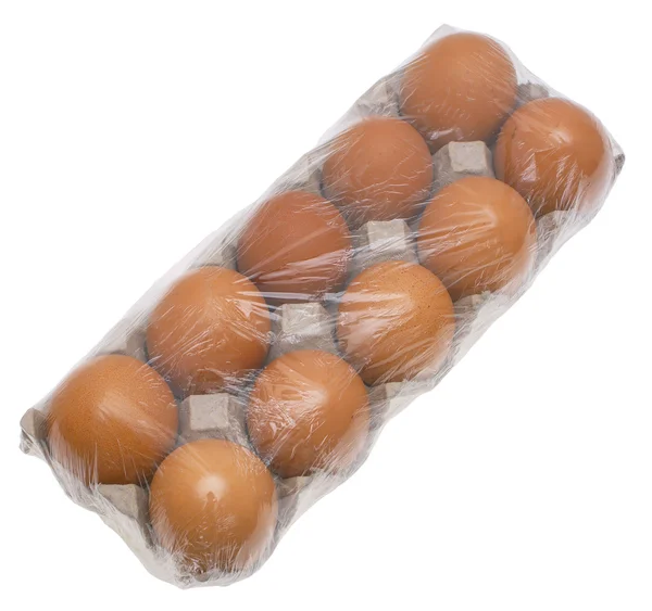Яйца упакованы . — стоковое фото