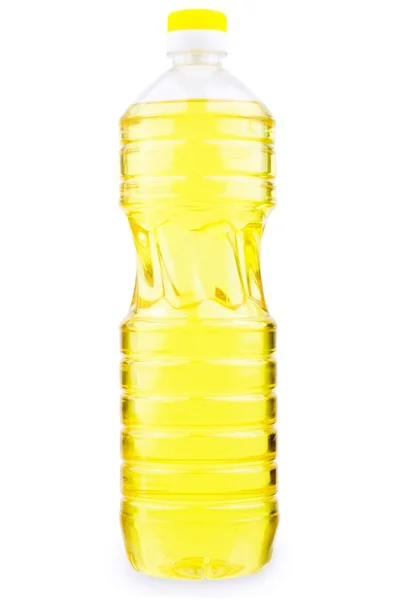 Bottle with yellow liquid — Stock Photo, Image