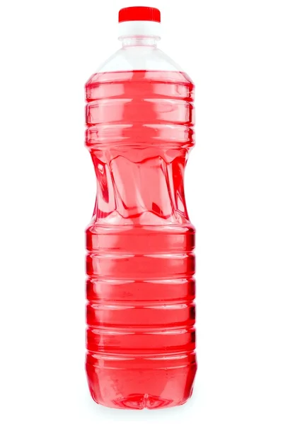 Бутылка с красной жидкостью — стоковое фото