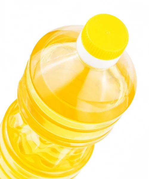 Бутылка подсолнечного масла — стоковое фото