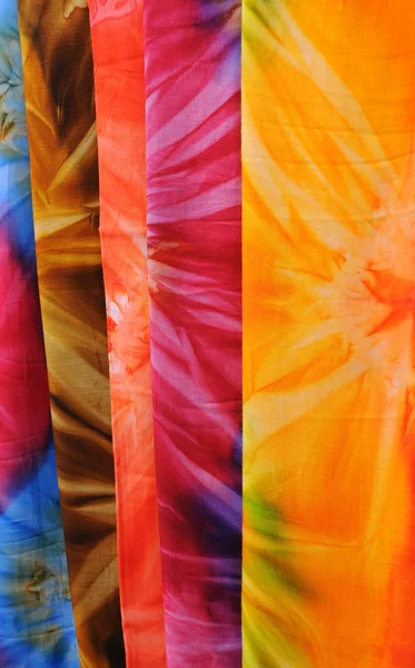 Closeup Bright Fabrics — Stock Photo, Image