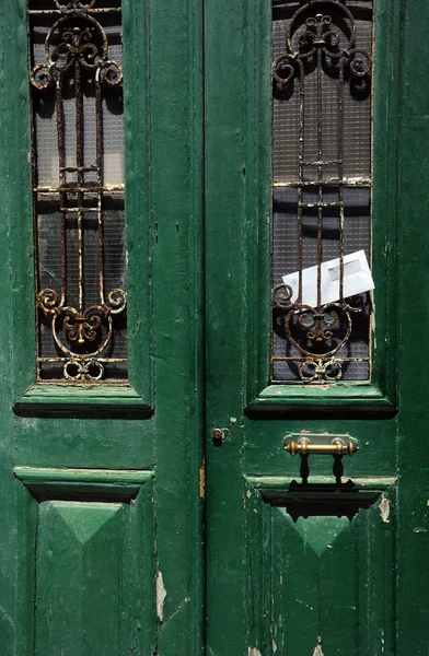 Vintage πόρτα και φάκελος — Φωτογραφία Αρχείου