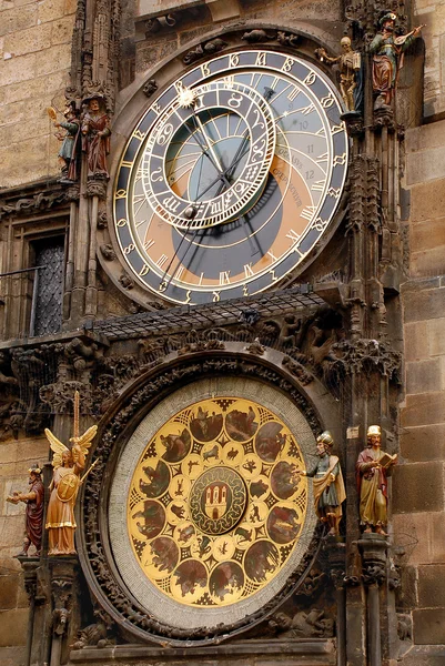 Astronomiska orloy klockan i Prag — Stockfoto